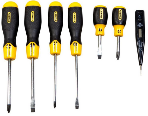 Zestaw 6 szt. wkrętaków + tester napięcia Stanley FatMax 0-65-009