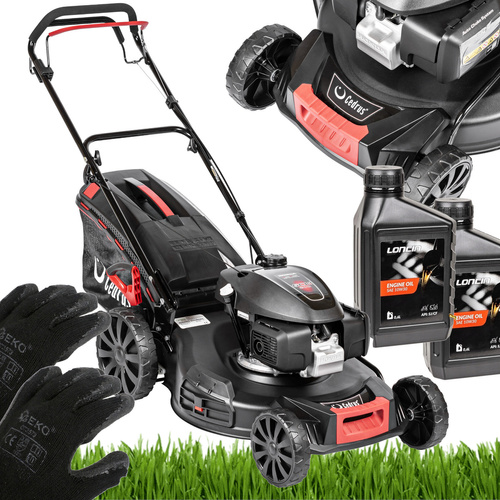 Kosiarka spalinowa Cedrus KS56S-H z olejem i rękawicami