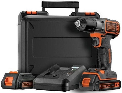 Akumulatorowa wiertarko-wkrętarka BDCHD18KBST Black & Decker + 2 x akumulator + ładowarka + walizka