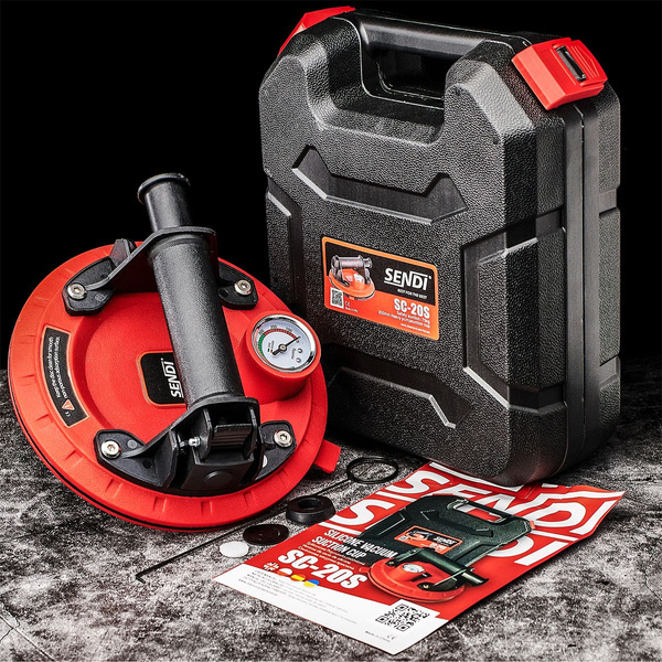 Przyssawka do płytek z manometrem SENDI SC-20S