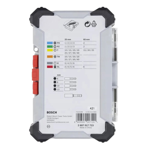 Zestaw bitów i nasadek 43 el. Bosch 2607017723