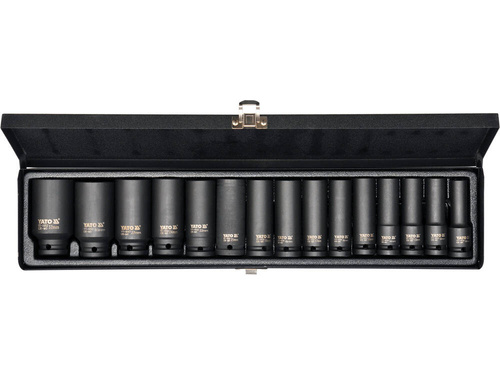 Zestaw 15 szt. nasadek udarowych 1/2" Yato YT-1055