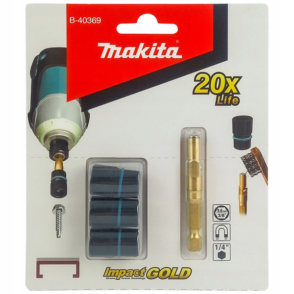 Uchwyt do nasadek z nasadkami 9,6 mm Makita B-40369