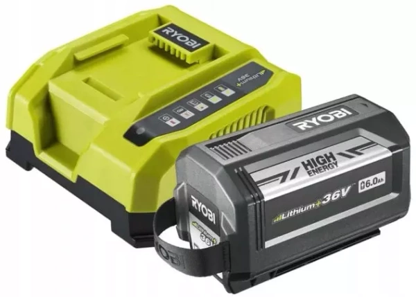 Zestaw zasilający ładowarka + akumulator 6 Ah 36 V RY36BC60A-160 RYOBI 5133004706
