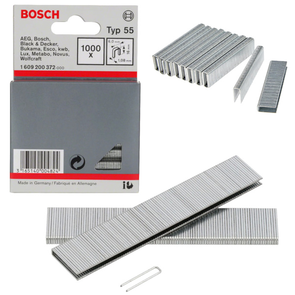 Zszywki 16 mm typ 55 Bosch 1609200372 (1000 szt.)