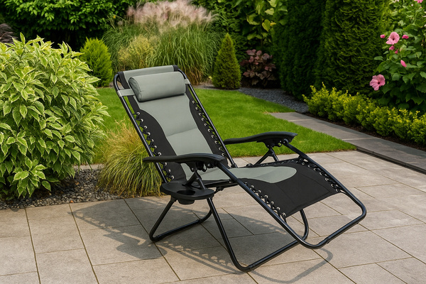 Fotel ogrodowy Belivio REVO DARK GREY