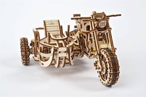 Motocykl Scrambler UGR-10 z bocznym wózkiem UGEARS 70137