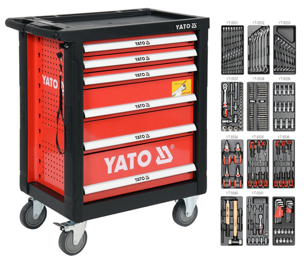 Szafka warsztatowa Yato YT-55307 185 szt. narzędzi