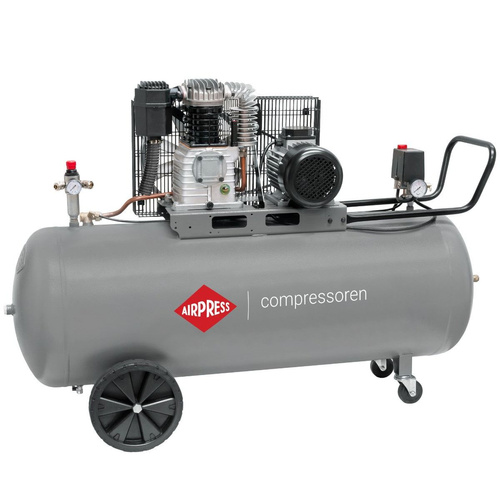 Kompresor dwutłokowy olejowy Airpress HK 425-200 Pro 10 bar 3 KM/2.2 kW 400V 317 l/min 200 l