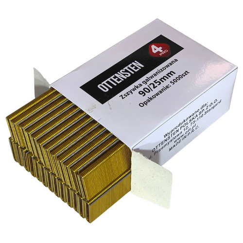 Zszywki stolarskie TYP90 25mm 5000 szt. ZST9025G1 Ottensten 4PRO