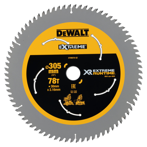 Tarcza tnąca do cięcia drewna 305x30mm 72Z Dewalt DT99576-QZ