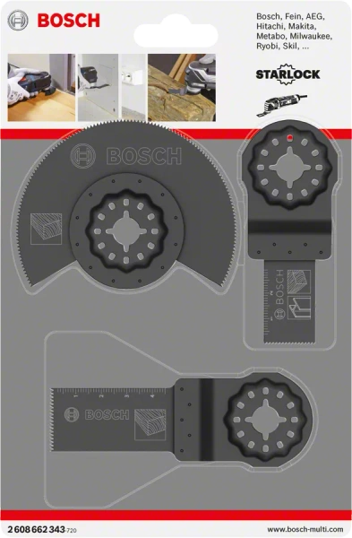 Zestaw brzeszczotów do drewna, 3 szt. Bosch 2608662343