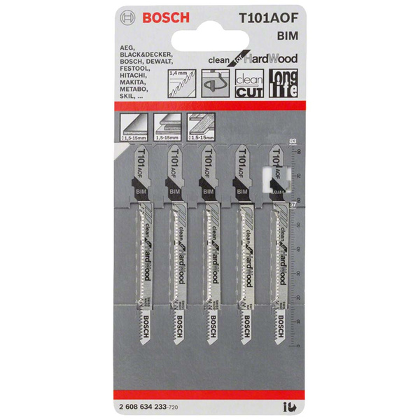 Brzeszczot do wyrzynarek T 101 AOF Bosch 2608634233