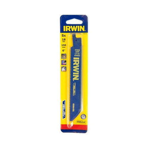 Zestaw 5 szt. brzeszczotów do piły szablastej do metalu Irwin 10504153