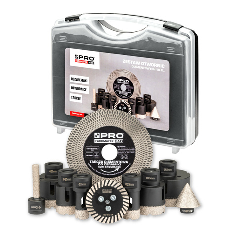 Zestaw koronek i tarcz do gresu PRO PRO-WA354