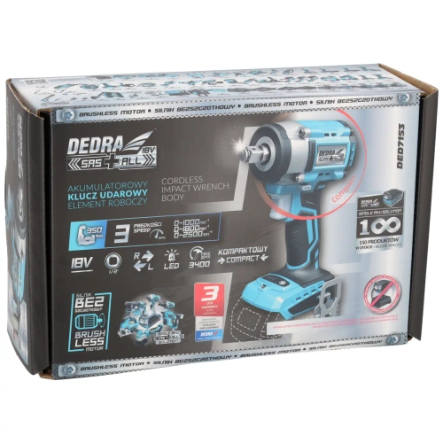 Klucz udarowy Dedra DED7153