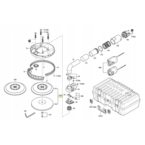 Talerz szlifierski do żyrafy Bosch 1607000E5X
