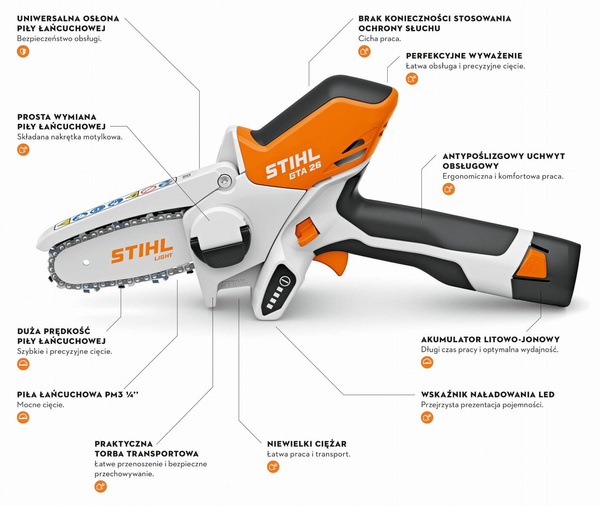 Mini piła łańcuchowa Stihl GTA 26 Set