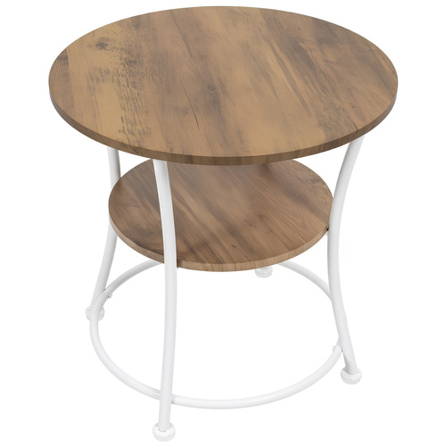 Stolik kawowy Belivio CARLO WHITE ROYAL OAK