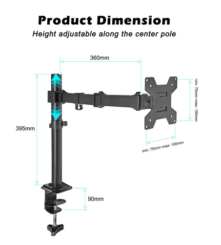 Uchwyt na monitor ZYONIX RHO