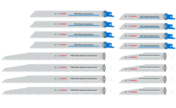 Zestaw brzeszczotów 16 El. PRO Tough Box Demolition Bosch PRO 2607011822
