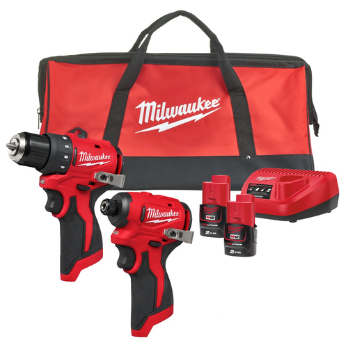 Zestaw elektronarzędzi Milwaukee M12 BLPP2D-202B