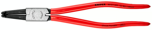 Szczypce do pierścieni osadczych sprężynujących. Do montażu pierścieni wewnętrznych w otworach KNIPEX 44 21 J41