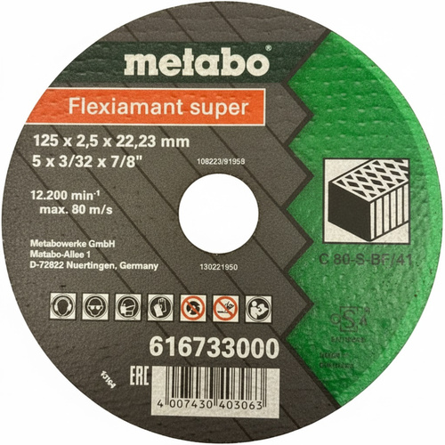 Tarcza tnąca Flexiamant Super 125 x 2,5 x 22,23, 616733000 Metabo