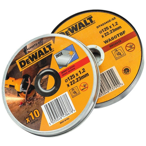 Zestaw 10 tarcz tnących w opakowaniu DeWalt DT42340TZ 