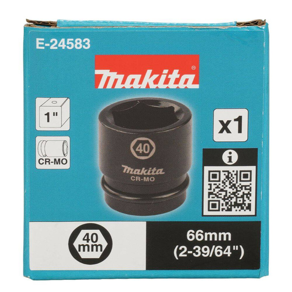 Nasadka udarowa 1" 38x66 mm Makita E-24583