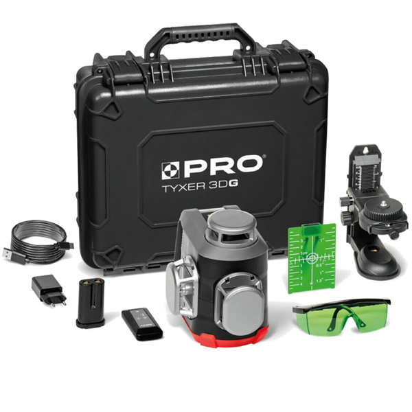 Laser trzypłaszczyznowy 360 TYXER 3DG zestaw PLUS