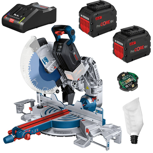 Ukośnica Bosch GCM 18V-305 GDC + 2x12.0Ah + ładowarka