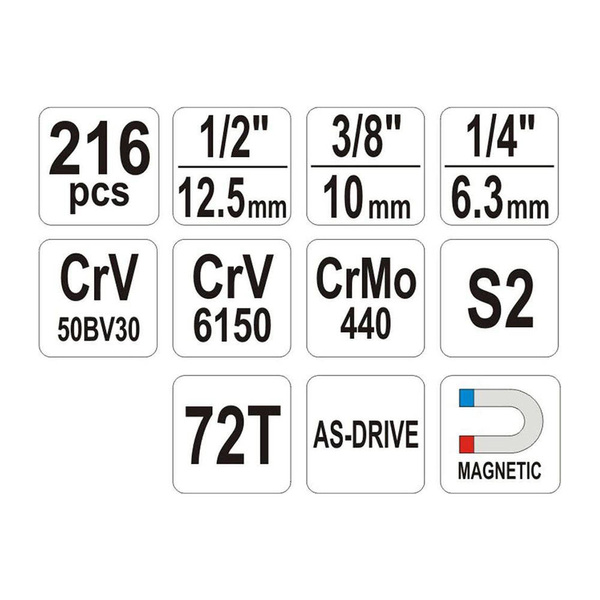 Zestaw końcówek wkrętakowych Yato YT-0400