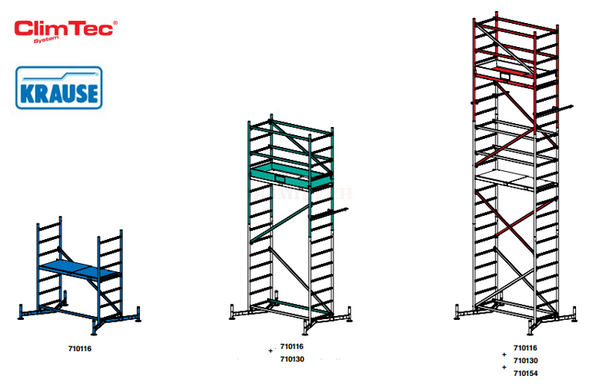 ClimTec Krause 710154 Alumiaiowe rusztowanie - 2 kondygnacja