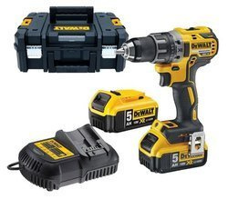 Akumulatorowa wiertarko-wkrętarka DCD792P2B DeWalt + 2 x akumulator + ładowarka + walizka