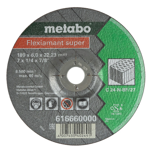 Tarcza do szlifowania kamienia 180 mm 616660000 Metabo