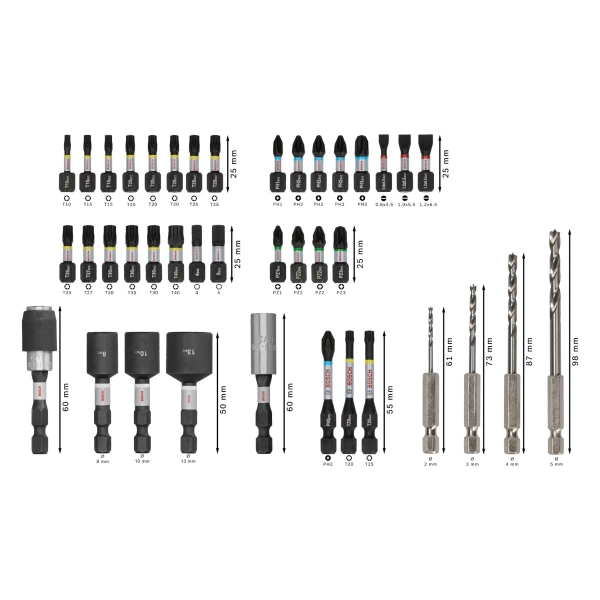 Zestaw bitów i wierteł Bosch 2608521U87