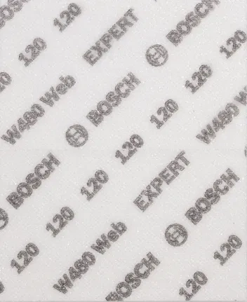 Zestaw 2 szt. arkuszy do szlifowania ręcznego Bosch EXPERT W480 Web 1/4, 115x140 mm, G120 2608902381