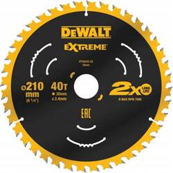Tarcza pilarska Dewalt DT20433-QZ 210x30/40z