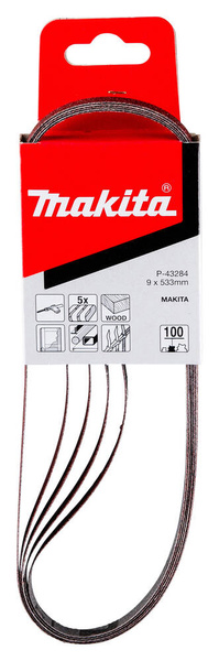 Taśma szlifierska 533 x 9 mm K100 5 szt., P-43284 Makita
