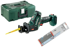 Akumulatorowa piła szablasta 18V SSE 18 LTX Compact Metabo 602266840 + Brzeszczot do piły szablastej Bosch S 918 BF 2 szt