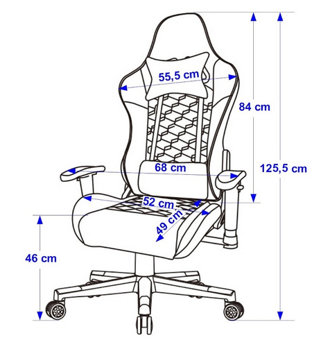 Fotel obrotowy Zyonix KOBE grafitowy