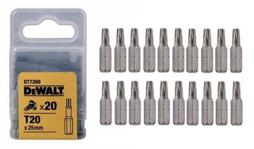 Zestaw 20 szt. bitów T20 25 mm DeWalt DT7266-QZ