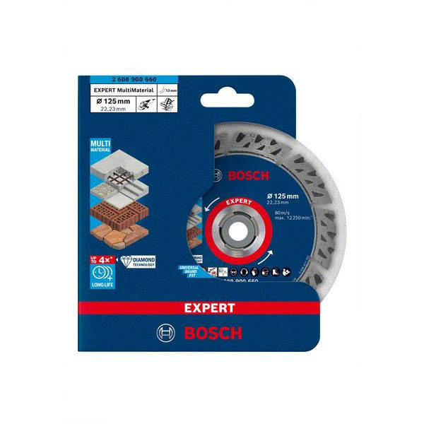 Tarcza do cięcia Bosch EXPERT MultiMaterial 125x2,2x12mm diamentowa