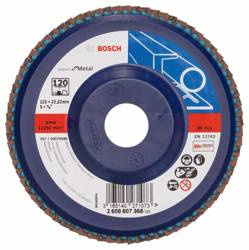 Listkowa tarcza szlifierska X551, Expert for Metal 125x22,23x120 Bosch 2608607368