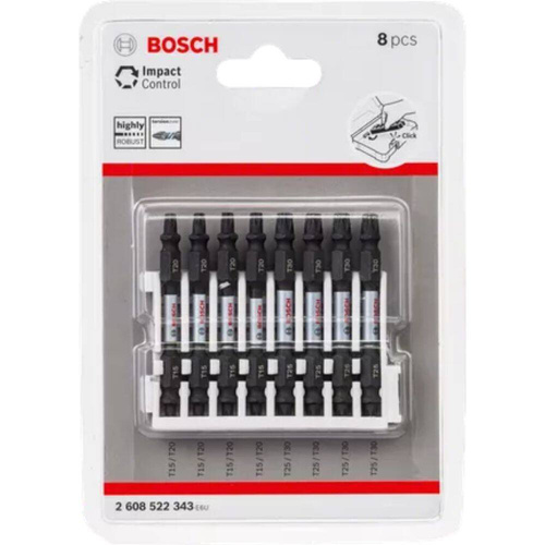 Zestaw 8 szt. bitów dwustronicowych Bosch 2608522343