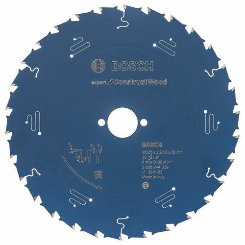 Tarcza Expert for Construct Wood do pił ręcznych 235x30 Bosch 2608644339