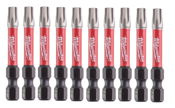 Zestaw 10 szt. bitów udarowych Milwaukee TX30 50 mm