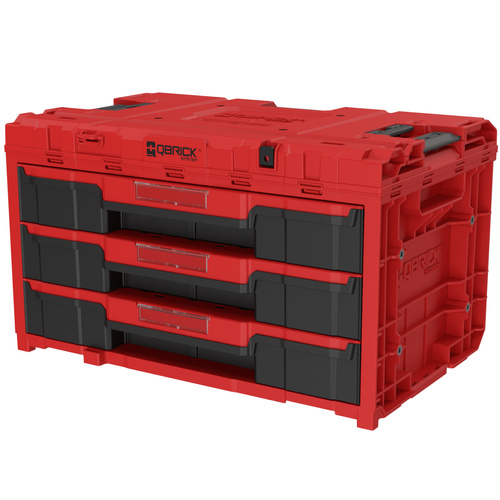 Skrzynka narzędziowa z szufladami Qbrick ONE Drawer3 Red SKRQONED3CZEPG001