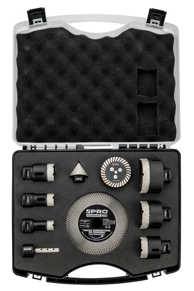 Zestaw koronek i tarcz do gresu PRO PRO-WA354